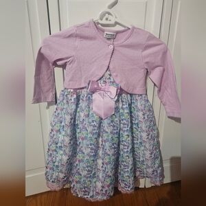 Size 5 Girls Easter Floral Dress